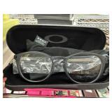 OAKLEY GLASSES SATIN BLACK DEMO LENSES