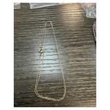 STERLING SILVER CHAIN NECKLACE