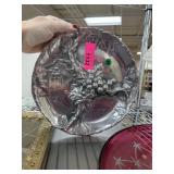 VINTAGE METAL DIVIDED PLATTER