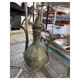 MIDDLE EASTERN BRASS WATER PITCHER  AFTABA