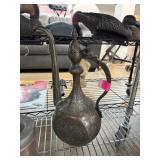 MIDDLE EASTERN BRASS WATER PITCHER  AFTABA
