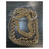 LOT OF 4 CHAINS NECKLACES