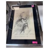 LARGE JUDAICA PRINT RABBI OZZ FRANCA