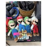 LOT OF 4 MARIO & LUIGI PLUSH TOYS