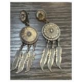 STERLING SILVER NATIVE AMERICAN EARRINGS