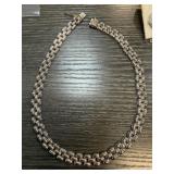 LARGE STERLING SILVER NECKLACE 481G