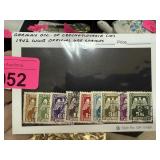 GERMAN OCC OF CZECHOSLOVAKIA 1942 WWII STAMPS