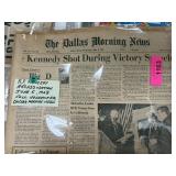 DALLAS MORNING NEWS KENNEDY SHOT NEWSPAPER