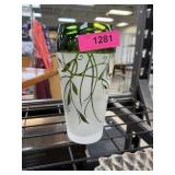 PRETTY GREEN GLASS VASE