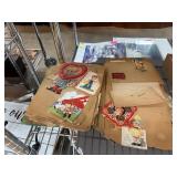 SCRAPBOOK W VINTAGE GREETING CARDS ETC