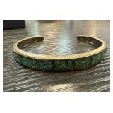 STERLING SILVER TURQUOISE CUFF BRACELET
