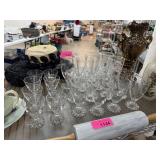 VERY LARGE LOT OF CANDLEWICK GLASSWARE