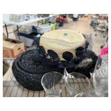 3PC VINTAGE PILL BOX HATS