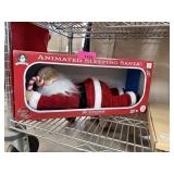 ANIMATED SLEEPING SANTA