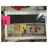 1940 WILDLIFE CONCERVATION PRIVATE ISSUE STAMPS