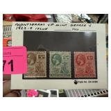 MONTSERRAT MINT GEORGE V 1922-9 ISSUE STAMPS