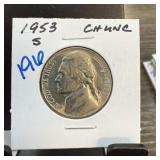 1953-S JEFFERSON NICKEL UNC