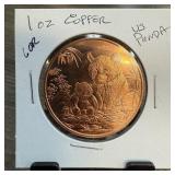 1OZ COPPER BULLION ROUND US PANDA