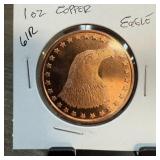 1OZ COPPER BULLION ROUND EAGLE