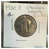 1930 STANDING LIBERTY SILVER QUARTER
