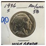 1936-S BUFFALO NICKEL HIGH GRADE