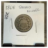 1868 SHIELD NICKEL