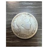 1914-S BARBER SILVER HALF DOLLAR