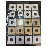 SHEET OF MIXED WHEAT PENNIES CENTS