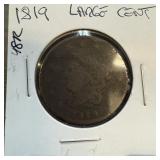 1819 LARGE CENT COIN