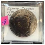 1981 RONALD REAGAN COMMEMORATIVE COIN