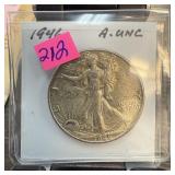 1946 WALKING LIBERTY SILVER HALF DOLLAR BETTER