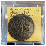 TEXAS RANGER 1973 BRONZE TOKEN / COIN