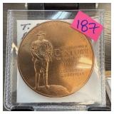 2003 CENTURY / TEDDY ROOSEVELT BRONZE COIN