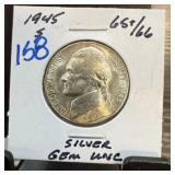1945-S JEFFERSON SILVER WAR NICKEL HIGH GRADE