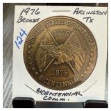 1976 BRONZE ARLINGTON TX BICENTENNIAL COMM MEDAL