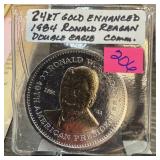 24K GOLD ENH RONALD REGAN DOUBLE EAGLE