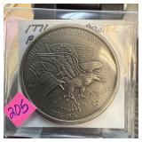 BICENTENNIAL PEWTER COIN BELL HELICOPTER
