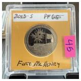 2013-S PROOF SILVER QUARTER FORT MCHENRY