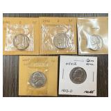 5 PC JEFFERSON NICKELS SOME BETTER