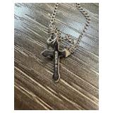 STERLING SILVER CROSS NECKLACE