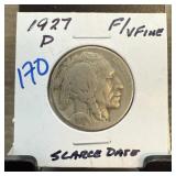 1927-D BUFFALO NICKEL SCARCE DATE