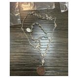 STERLING SILVER BRACELET NECKLACE SET