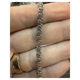 STERLING SILVER TENNIS BRACELET