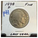 1938-D BUFFALO NICKEL