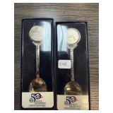 2PC 50 STATE QUARTERS SPOONS N CAROLINA