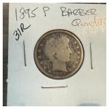 1895 BARBER SILVER QUARTER