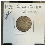 1906 CANADA SILVER 10 CENTS