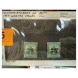 TRINIDAD & TOBAGO 1917 WAR TAX ISSUES STAMPS TRINIDAD & TOBAGO 1917 WAR TAX ISSUES STAMPS