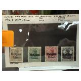 WWI GERMAN OCC OF BELGIUM MINT OG 1916-8 OVPT WWI GERMAN OCC OF BELGIUM MINT OG 1916-8 OVPT