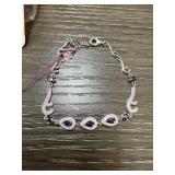 STERLING SILVER SAPPHIRE BRACELET STERLING SILVER SAPPHIRE BRACELET